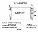 RADIATOR:MERCEDES:11766-32ATPANS