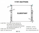 RADIATOR:MERCEDES:11767-36ATPANS