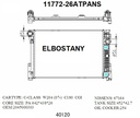 RADIATOR:MERCEDES:11772 - 26ATPANS
