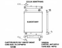 RADIATOR:ISUZU:22114-36MTPANS