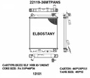 RADIATOR:ISUZU:22119-36MTPANS