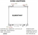 RADIATOR:KIA:31902-26ATPANS