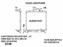 RADIATOR:KIA:31925  -26AT PA NS