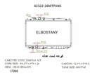 RADIATOR:HONDA:42322 -26MT PA NS