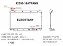 RADIATOR:HONDA:42355-16ATPANS