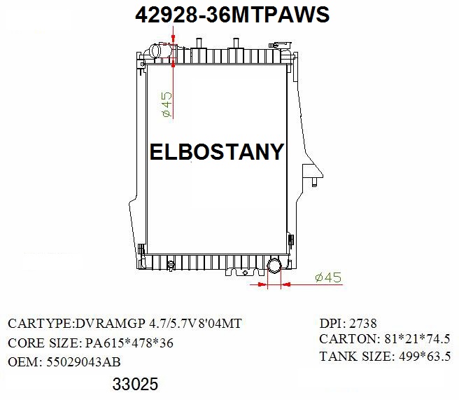 RADIATOR:JEEP:42928-36MTPAWS