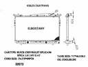 RADIATOR:CHEVEROLET:43623-26ATPANS