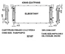RADIATOR:CHEVEROLET:43645 -22AT PANS