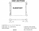 RADIATOR:CHEVEROLET:43661-26ATPANS
