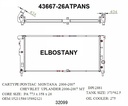 RADIATOR:CHEVEROLET:43667 - 26ATPANS