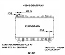 RADIATOR:CHEVEROLET:43668 - 26ATPANS