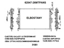 RADIATOR:FORD:62847-26MTPANS