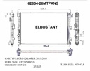 RADIATOR:FORD:62854 - 26MTPANS