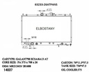 RADIATOR:MITSUBISHI:63233 -26AT PA NS