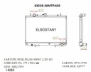 RADIATOR:MITSUBISHI:63249 -26MT PA NS