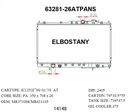 RADIATOR:MITSUBISHI:63281-26ATPANS