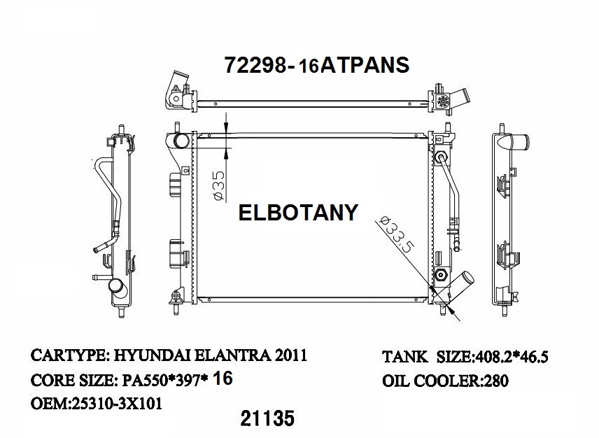 RADIATOR:HYUNDAI:72298-16ATPANS
