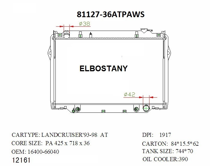 RADIATOR:TOYOTA:81127-36ATPAWS