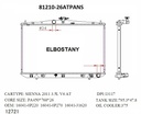 RADIATOR:TOYOTA:81210 -26AT PA NS