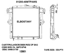 RADIATOR:TOYOTA:81285 - 48MTPAWS