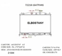 RADIATOR:HYUNDAI:72218 -16AT PA NS