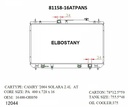 RADIATOR:TOYOTA:81158 -16AT PA NS
