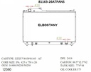 RADIATOR:TOYOTA:81163 -26AT PA NS