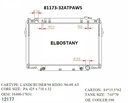 RADIATOR:TOYOTA:81173 -32AT PA WS