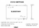 RADIATOR:TOYOTA:81315 - 16MTPANS