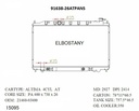 RADIATOR:NISSAN:91638  -26AT PA NS
