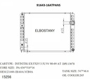 RADIATOR:NISSAN:91643 -16AT PA NS
