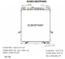 RADIATOR:NISSAN:91663 -36AT PA WS