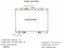 RADIATOR:NISSAN:91685 16AT PA NS