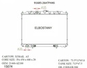 RADIATOR:NISSAN:91685 -26AT PA NS