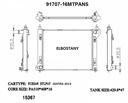 RADIATOR:NISSAN:91707-16MTPANS