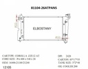 RADIATOR:TOYOTA:81104 -26AT PA NS