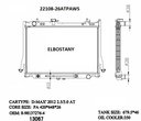 RADIATOR:ISUZU:22108 26MTPAWS