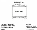 RADIATOR:TOYOTA:81108 -16AT PA NS