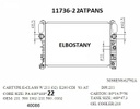 RADIATOR:MERCEDES:11736 -22ATPANS