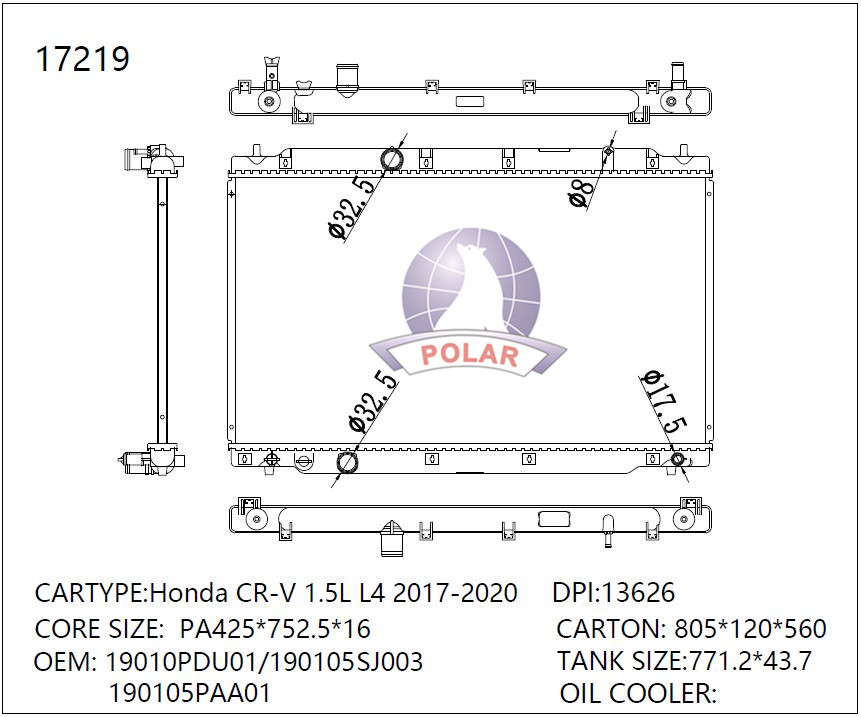 O V RAD/17219-26MT TURBO