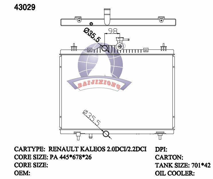 O V RAD/43029-26MT