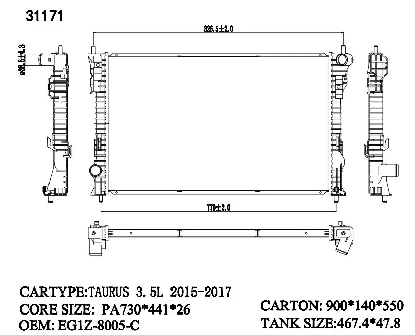 O V RAD/31171B-26MT