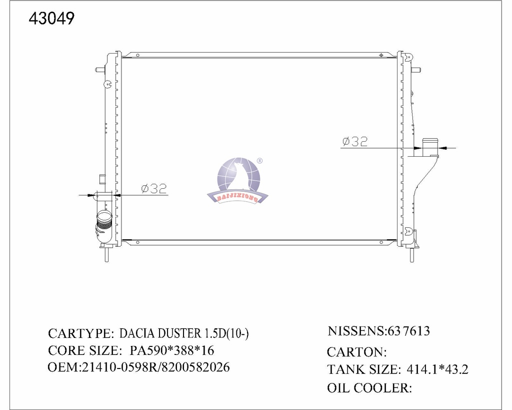 O V RAD/43049-26MT