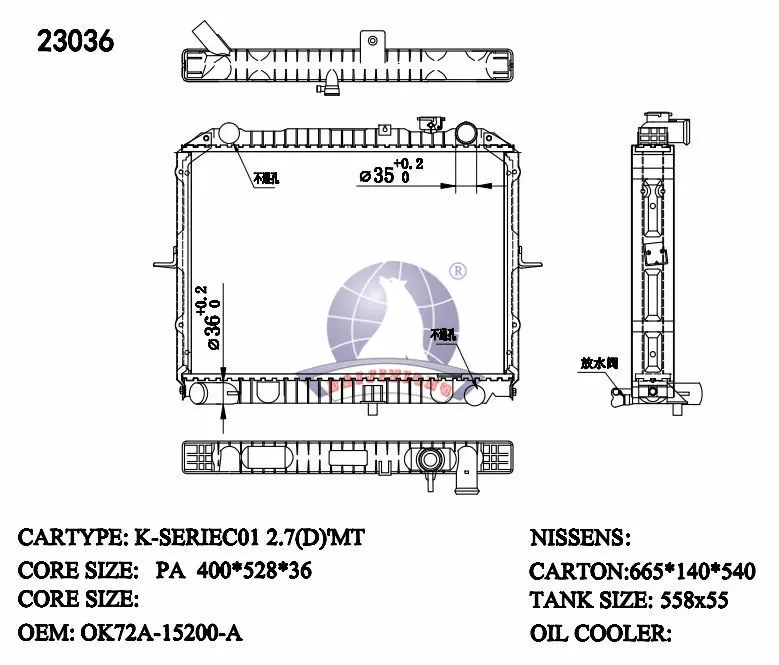 O V RAD/23036-26MTPANS