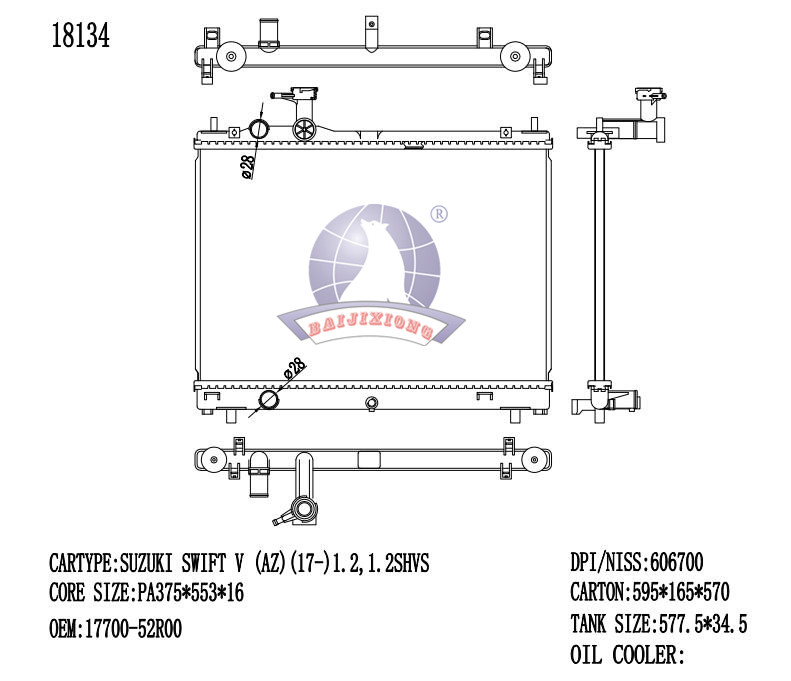 O V RAD/18134-16MT